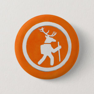 Hertenspoor Markering Ronde Button 5,7 Cm