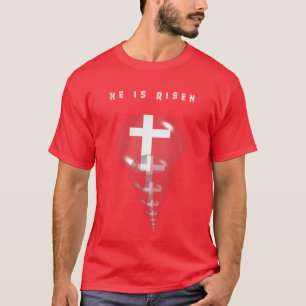 Herurrectie Kruis hij is Risen T-Shirt