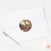Herurrectie van Christus Ronde Sticker (Envelop)