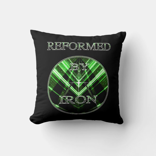 Hervormd door Iron Green Future Pillow Kussen (Voorkant)