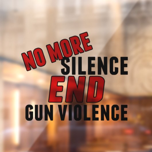 Hervorming pistool Geen stilte meer einde Pistool  Raamsticker (Vel 2)