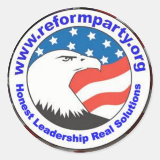 Hervormingspartij Eagle 3 Ronde Sticker