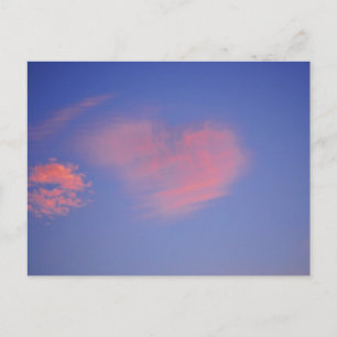 Herz aus Wolken - Postkarte Briefkaart