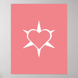Herz Heart Coeur Cuore Star Starlet Sternchen Ster Poster