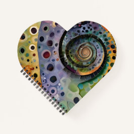 herzförmiger Spiralblock Notitieboek