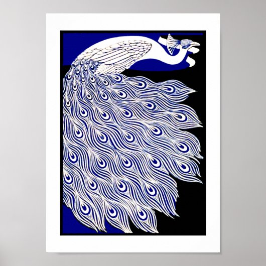 Herzien Poster Peacock het Moderne Poster (Voorkant)