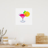 Herzien roze cocktail Poster - SRF (Keuken)