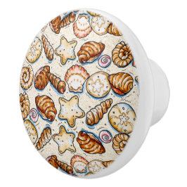 HERZIENE Tiny Shells Tiny Drawer Knobs Keramische Knop