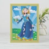 Herziene uitnodiging voor Prinses en Kikker - SRF (Staand voorkant)