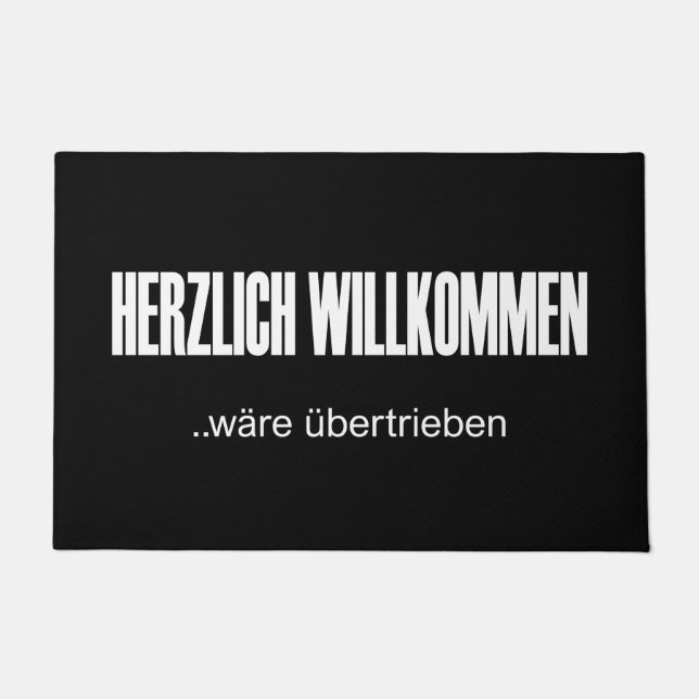 Herzlich Willkommen wäre übertrieben Deurmat (Voorkant)