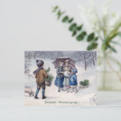 "Herzliche Neujahrsgrusse"  Duits Briefkaart (Staand voorkant)