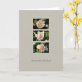 Herzliches de carte de sympathie allemande Beileid (Fleur jaune)