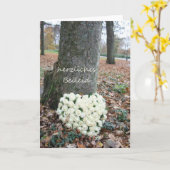 Herzliches de carte de sympathie allemande Beileid (Fleur jaune)