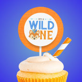 He's a Wild One Woodland Fox 1st Birthday Stickers