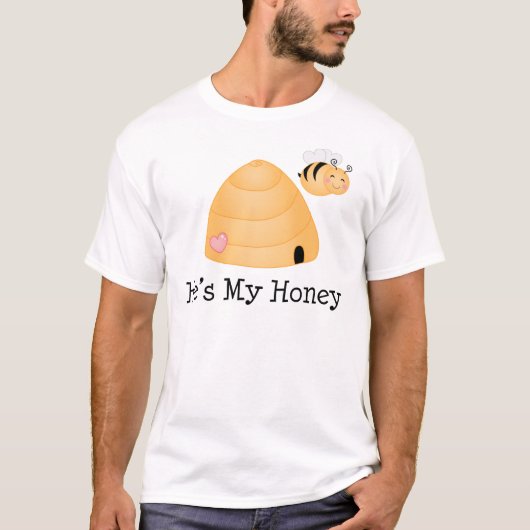 Hes My Honey Couples T-shirt (Voorkant)