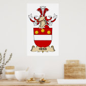 Hess Family Crest Poster (Keuken)
