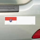 Hessen Flag Bumpersticker (Op auto)