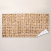 Hessian sackcloth burlap woven texture background, (Serviette de bain)