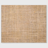 Hessian sackcloth burlap woven texture background; cadeaupapier (Vlak)