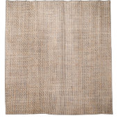 Hessische zakdoek, geweven textuur achtergrond. douchegordijn (Voorkant)