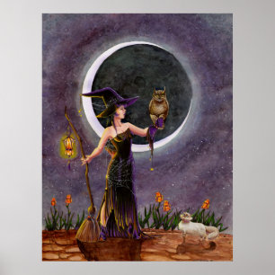 "Hester and the Owl"-Poster Poster
