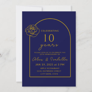 Het 10e Jubileum van de Navy & Gold Kaart