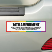HET 14e AMENDEMENT -.png Bumpersticker (Op auto)
