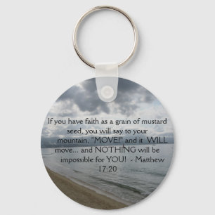 Het 17:20 van Matthew - Motivatie Inspirerend Sleutelhanger