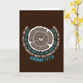 Het 17:7 van Jeremiah - 8 Ringen van de Boom Kaart (Gele Bloem)