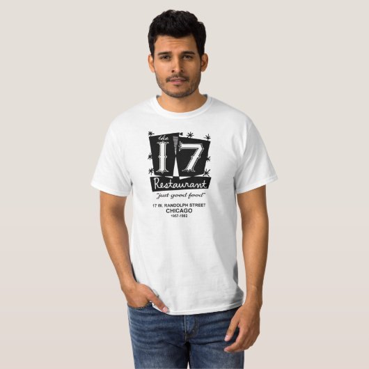 Het 17 restaurant Chicago, IL T-shirt (Voorkant volledig)