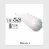 Het 19e-holeGolf Sticker (Vel)
