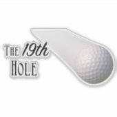 Het 19e-holeGolf Sticker (Voorkant)