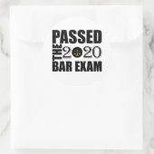 Het 2020-balkexamen is doorlopen ronde sticker (Tas)