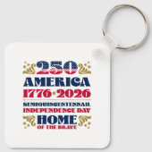 Het 250ste Jubileum van de Amerikaanse Onafhankeli Sleutelhanger (Achterkant)