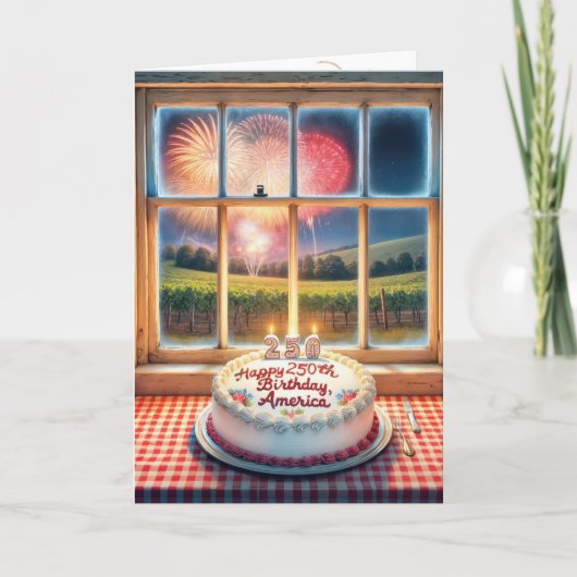 Het 250ste verjaardagsfeest van Amerika Kaart (Voorkant)