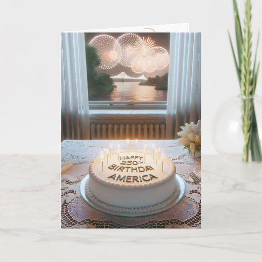 Het 250ste verjaardagsfeest van Amerika Kaart (Voorkant)