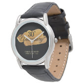 Het 30e Jubileum. Gouden verf. Horloge (Gekanteld)