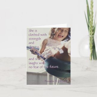 Het 31:25 van gezegden notecard kaart