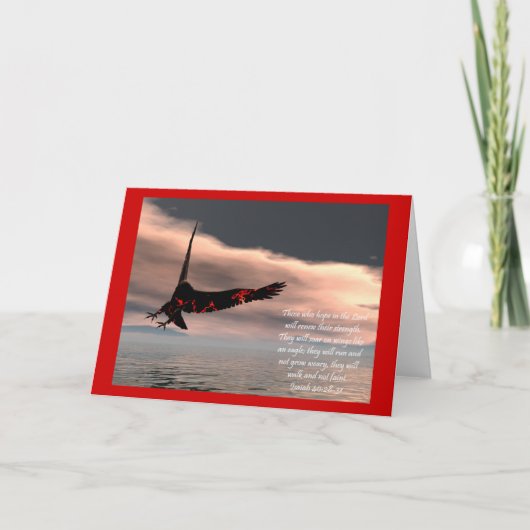 Het 40:28 van Isaiah van het Vers van de bijbel - Kaart (Voorkant)