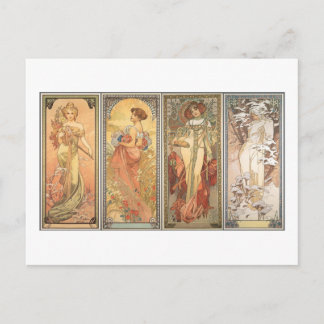 Het 4-seizoen 1900 briefkaart