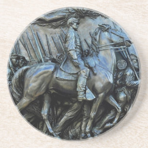 Het 54e Massachusetts Volunteer Infantry Regiment Zandsteen Onderzetter