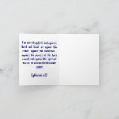 Het 6:12 van Ephesians Kaart (Binnen)