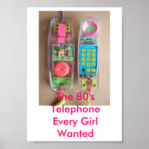 Het 80-Poster Telefoonnummer Poster