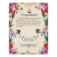 Het 80ste Wenskaart van Melinda