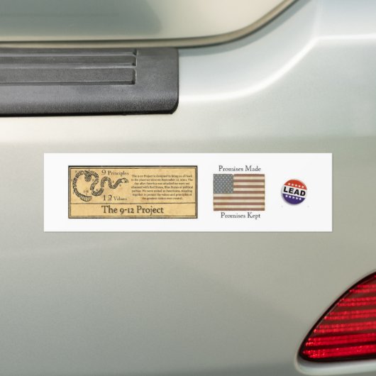 Het 9-12-project bumpersticker (Op auto)