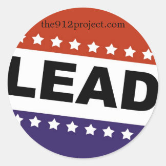 Het 9-12 project ronde sticker