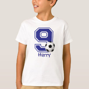 het 9de gepersonaliseerde voetbal van het t-shirt