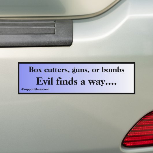 Het aambeeld vindt een manier waarop Blue Fade Car Bumpersticker (Op auto)