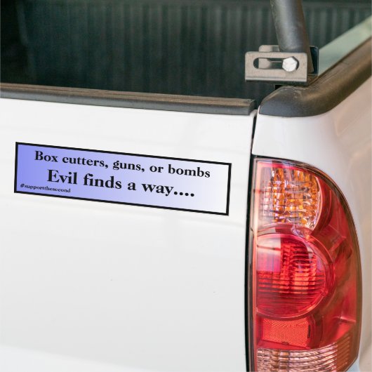 Het aambeeld vindt een manier waarop Blue Fade Car Bumpersticker (Op Truck)