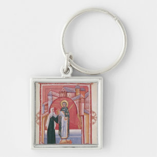 Het aanbod van Abbess Hilda Sleutelhanger
